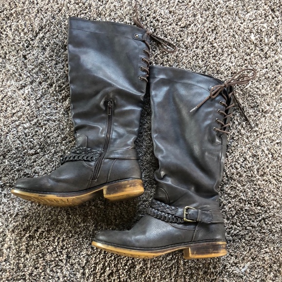 🤎Brown Lace Boots!🤎 - Picture 1 of 7